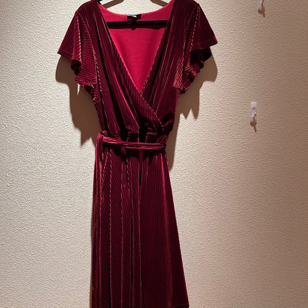 ModCloth pink velvet dress
